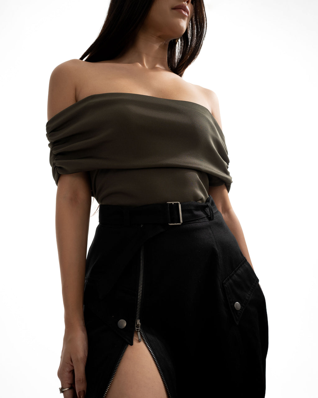 Clementine Off Shoulder Gathered Sleeve top