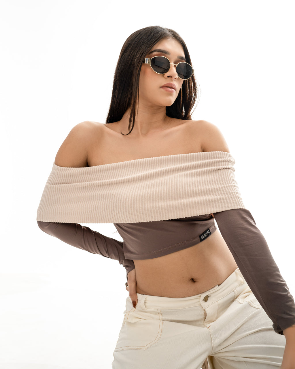 Dual Drift Twist & Tone Off Shoulder Top