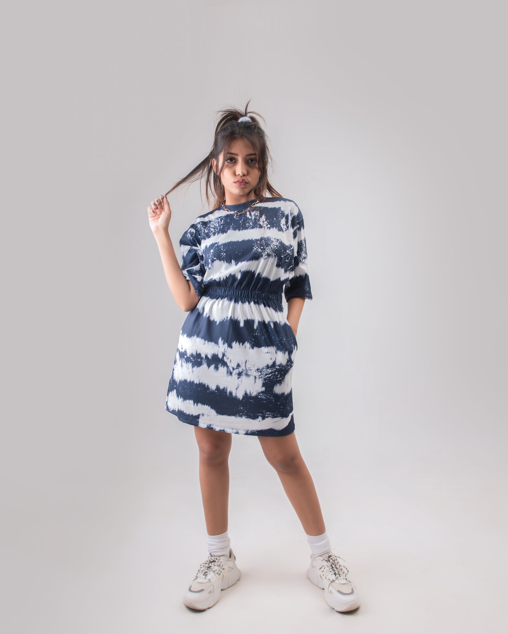 The Gypsygoddess Waist Band Tee Dress